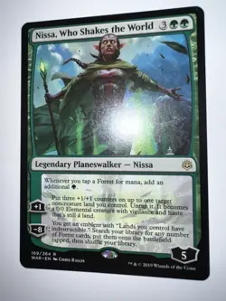 Nissa, Who Shakes the World War of the Spark Foil - Image 1