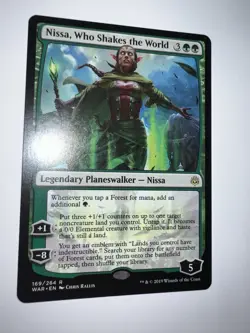 Nissa, Who Shakes the World War of the Spark Foil - Image 2