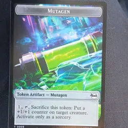 Magic: The Gathering TMT Token Artifact Robot Mutagen Dominik Mayer T0010 T0009 - Image 2