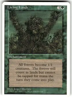 Magic: The Gathering Enchantment Living Lands MTG Rare Regular - Image 1