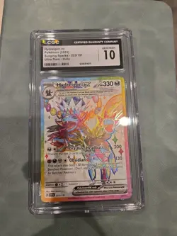 Pokemon TCG Hydreigon ex 223/191 Sv08: Surging Sparks Holo CGC GEM MINT 10 - Image 1