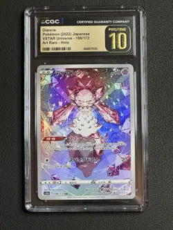 Pokemon Diancie Art Rare Holo 186/172 Vstar Universe CGC Pristine 10 - Image 1