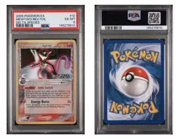 2005 POKEMON EX DELTA SPECIES #12 MEWTWO-REV.FOIL DELTA SPECIES PSA EX-MT 6 - Image 1