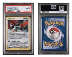 2003 POKEMON EX DRAGON #19 SALAMENCE-HOLO DRAGON-COSMOS PSA EX-MT 6 - Image 1