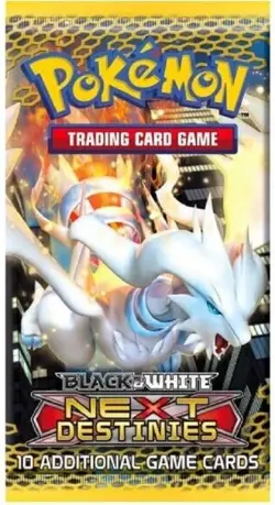 Pokemon TCG 2012 Black & White Next Destinies Booster Pack Sealed Reshiram Art - Image 1