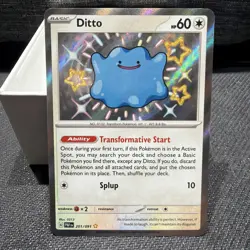 Pokemon TCG Ditto 201/091 S&V: Paldean Fates Shiny Holo Rare - Image 1