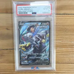 Pokemon Rapid Strike Urshifu V Holo Brilliant Stars TG20/TG30 PSA 10 - Image 1