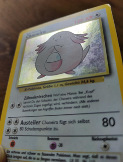 Pokemon Karte * CHANEIRA 3/102 Holo * Base Set * Original - Image 1