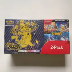 Pokemon Surging Sparks Costco 2-Pack - Elite Trainer Box (ETB) + Booster Bundle - Image 1
