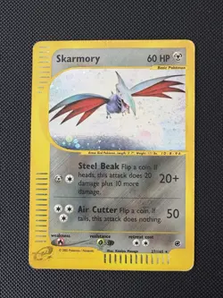 Pokemon TCG Skarmory Expedition 27/165 Holo Swirl MP - Image 1
