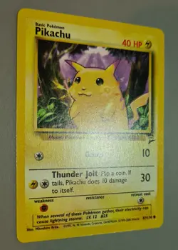 Pikachu # 87/130 Common Karte A Base Set 2 - 2000 Pokemon Englisch Mint Vintage - Image 2