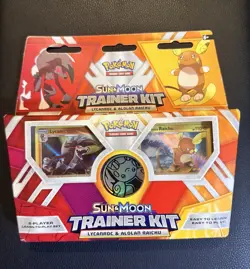 Pokemon TCG Sun & Moon Trainer Kit (Lycanroc & Alolan Raichu) New & Sealed - Image 1