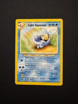 Light Vaporeon 52/105 Neo Destiny WotC 2002 Pokemon TCG - MP Raw - Image 1
