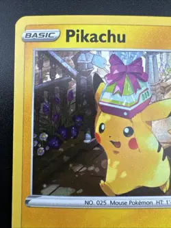 Pikachu SWSH234 Pokemon Pokemon Go Black Star Promo Cosmos Holo - Image 4