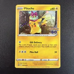 Pikachu SWSH234 Sword & Shield Black Star Promo Pokemon 🔥 Cosmos Holo Rare - Image 1