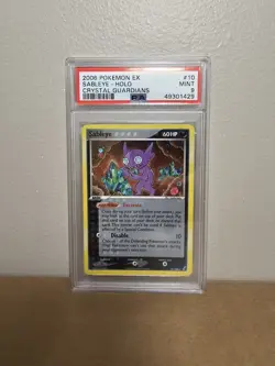 Pokemon Sableye EX Crystal Guardians Holo Rare #10 PSA 9 Mint - Image 1