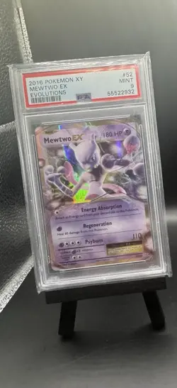 Pokemon 2016 XY Evolutions 52/108 MEWTWO EX PSA 9 MINT - Image 1