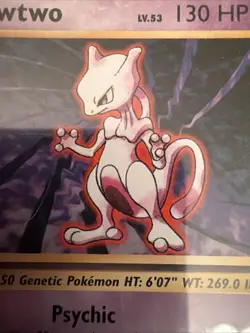 2016 POKEMON XY EVOLUTIONS 51/108 MEWTWO RARE NON HOLO - PSA 9 - Image 3