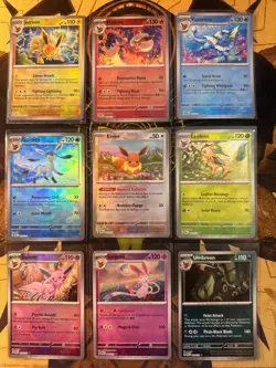 Pokemon Prismatic Evolutions Eeveelution Poke Ball Complete Set - Image 1
