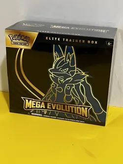 Pokemon TCG Mega Evolutions Elite Trainer Box Lucario Art SEALED NEW - Image 1