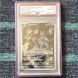 Pokemon Mewtwo SVP Black Star Promo 052 PSA 10 Holo English 2023 - Image 1
