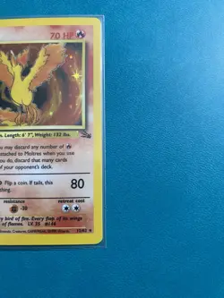 Pokemon TCG Moltres Fossil 12/62 Holo 1999-2000 - NM - Image 4
