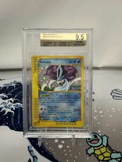 2003 Pokemon Aquapolis #H25 Suicune Holo BGS 9.5 Swirl - Image 1