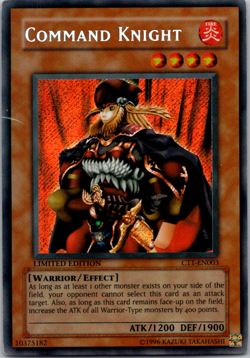 Yugioh TCG Command Knight CT1-EN003 2004 Secret Rare Promo - LP - Image 1