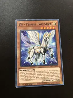 Yugioh! ZW - Pegasus Twin Saber - LIOV-EN001 - Common - 1st Edition HP - Image 1