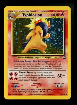 Typhlosion 17/111 Neo Genesis 2000 Holo Rare WOTC Pokemon Card TCG - Image 1