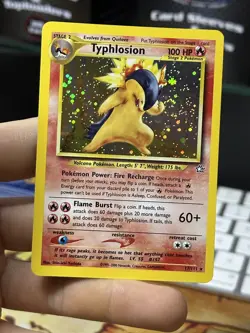Typhlosion 17/111 Neo Genesis 2000 Holo Rare WOTC Pokemon Card TCG - Image 3