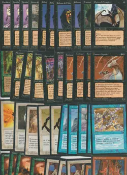 Lot x36 MTG commons CARDS LEGENDS Italian, 1995 VINTAGE full list inside - Image 1