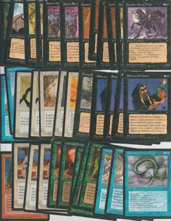 Lot x36 MTG commons CARDS LEGENDS Italian, 1995 VINTAGE full list inside - Image 2