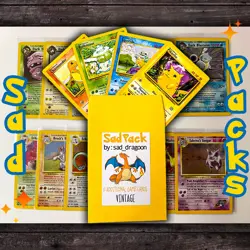 Pokemon All Holo 1st Edition God Pack! Vintage WOTC 11 Booster Card Sad Pack - Image 1