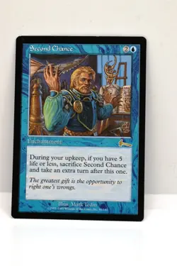 MTG, SECOND CHANCE, URZA'S LEGACY, NM, NEVER BEEN PLAYED - Image 1