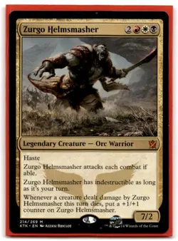 Magic the Gathering #214 Zurgo Helmsmasher - Image 1
