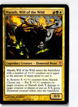 Marath, Will of the Wild 198 Mythic Commander 2013 Magic: The Gathering LP - Image 1