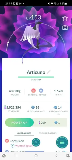 Pokemon Go Legendary Galerian Articuno ( Normal ) - Image 1