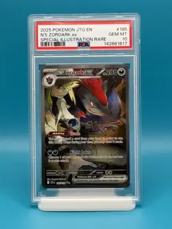 PSA 10 - 2025 POKEMON JTG EN N'S ZOROARK EX SIR - Image 1