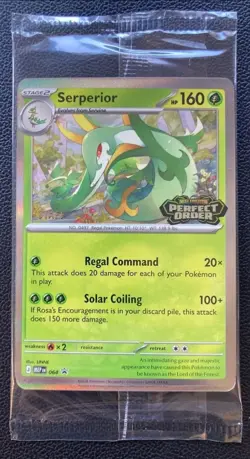Sealed Pokemon TCG Mega Evolution Perfect Order STAFF Promo 4 Card Pack X 3 - Image 1