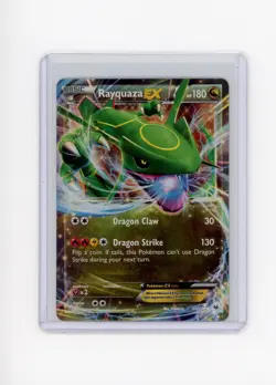 2015 Rayquaza EX Roaring Skies 60/108 Ultra Rare Pokemon Card MP - Image 1