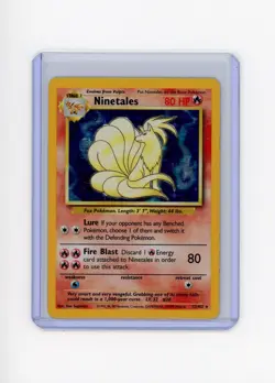 1999 Ninetales Base Set 12/102 Holo Rare Pokemon Card MP - Image 1