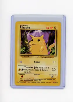 1999 Pikachu Base Set 58/102 Common Pokemon Card MP - Image 1