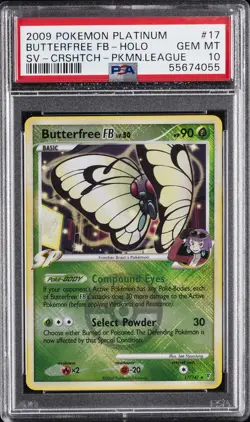 2009 POKEMON PLATINUM SUPREME VICTORS #17 BUTTERFREE FB-HOLO PSA 10 - Image 1