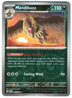 Mandibuzz 064/086 NM Reverse Holo SV: White Flare Pokemon TCG - Image 1