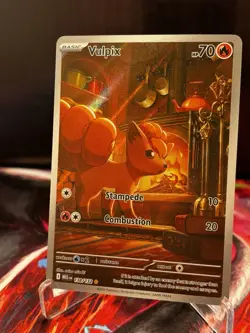 Pokemon Vulpix 138/132 Me01: Mega Evolution Full Art Illustration Rare Holo 70HP - Image 1