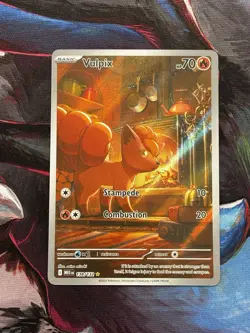 Pokemon Vulpix 138/132 Me01: Mega Evolution Full Art Illustration Rare Holo 70HP - Image 3