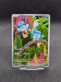 Pokemon TCG Panpour 101/086 Illustration Rare Card S&V Black Bolt NM - Image 1