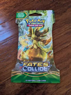 Pokemon XY Fates Collide Sleeved Booster Pack Case Fresh - Image 1