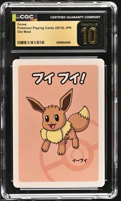 CGC 10 Pristine - Eevee [Old Maid Pokemon Center Promo 2019] - Image 1